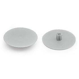 TAPA EMBELLECEDORA ALLEN 6 Ø40MM PIVOTE DE 8MM ACABADO GRIS METAL