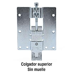 COLGADOR PANEL PANNELLO SUPERIOR ZINCADO 50KG SIN MUELLE. PATENTADO.