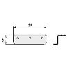 ESCUADRA GUIA Z 80MM PARA TAPA MESA ZINCADO