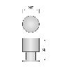 POMO ACERO INOXIDABLE ROCINE Ø20MM