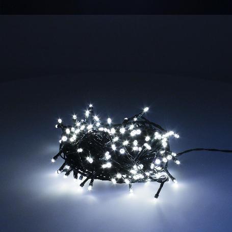 GUIRNALDA LUCES NAVIDAD 500 LEDS COLOR BLANCO FRIO LUZ NAVIDAD INTERIORES Y EXTERIORES IP44