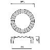 OLYMPIC TIRADOR ZAMAK 64MM Ø75. ELEGIR ACABADO. ACABADO CROMO