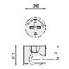 EXCENTRICA MI-FIX D15-13 ESPESOR 16 I8 ZINCADO