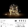 GUIRNALDA LUCES NAVIDAD MICROLED 60 LEDS COLOR BLANCO CALIDO.LUZ NAVIDAD INTERIORES IP20 A PILAS (3 AA NO INCLUIDAS