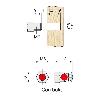 TUERCA EXPANSIBLE LATON M6-12 C/BOLA  PARA TALADRO 8MM.