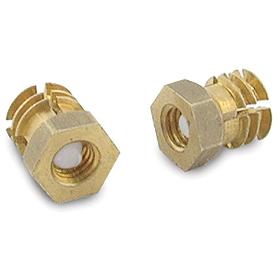 TUERCA EXPANSIBLE LATON M6-13 CON PASTILLA  PARA TALADRO DIAMETRO 10MM.