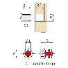 TUERCA EXPANSIBLE LATON M6-13 CON PASTILLA  PARA TALADRO DIAMETRO 10MM.