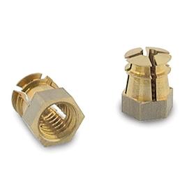 TUERCA EXPANSIBLE LATON M8-13 SIN PASTILLA  PARA TALADRO 10MM.