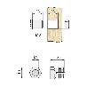 TUERCA EXPANSIBLE LATON M8-13 SIN PASTILLA  PARA TALADRO 10MM.