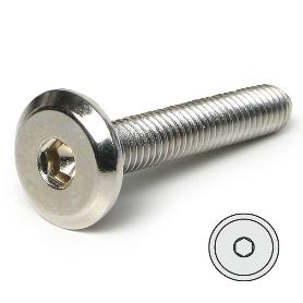 TORNILLO EMBELLECEDOR CEGAS CABEZA PLANA ALLEN M6 NÍQUEL. ELEGIR LARGO. LARGO 12MM DIÁMETRO 6MM