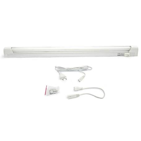 LAMPARA FLUORESCENTE FLY T5 21W 220V LUZ BLANCA L.880MM, INTERRUPTOR Y CABLE 1.5MTOS