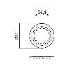 ARANDELA DENTADA ELASTICA MIKALOR DIN 6797-J METRICA M-13 (CAJA 500)