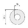 ARANDELA PLANA DIN 9021 ACERO INOXIDABLE METRICA M-5 (CAJA 100)