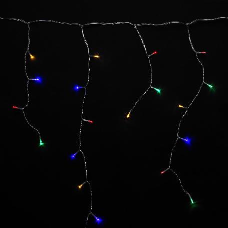 GUIRNALDA LUCES NAVIDAD CORTINA 10X1 METROS 345 LEDS MULTICOLOR. LUZ NAVIDAD INTERIORES Y EXTERIORES IP44. CABLE TR