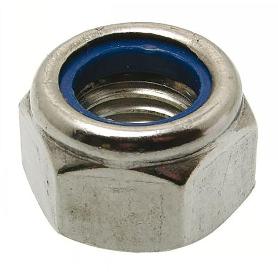 TUERCA HEXAGONAL AUTOBLOCANTE DIN 985 CINCADA METRICA M-22