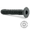 TORNILLO ROSCA METAL ALLEN DIN 7991 NEGRO METRICA M-6 LARGO 80MM