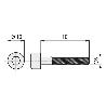 TORNILLO ROSCA METAL ALLEN  DIN 912 ZINC LARGO 35MM METRICA M-6