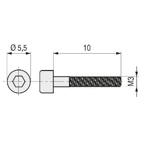 TORNILLO ROSCA METAL ALLEN DIN 912 NEGRO LARGO 90MM METRICA M-12