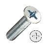 TORNILLO ROSCA METAL CABEZA PLANA DIN 965 ZINCADO LARGO 25MM METRICA M-6 (CAJA 600)