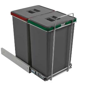 CUBO BASURA MAYOR CONTENEDORES 2X24L