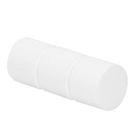 TERMINAL ZIRCONIO PARA BARRAS Ø 20 MM. CADIZ BLANCO (PACK 2 UNIDADES)