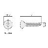 TORNILLO ROSCA MADERA CABEZA GOTA-SEBO P LARGO 17MM DIÁMETRO 3.5MM (CAJA 100)