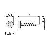 TORNILLO POZIDRIV LATONADO CABEZA REDONDA SPAX-S 2,5-16 (CAJA 1000)