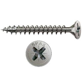 TORNILLO ROSCA MADERA CABEZA PLANA POZIDRIV SPAX INOXIDABLE LARGO 30MM DIÁMETRO 3MM (CAJA 200)