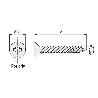 TORNILLO ROSCA MADERA CABEZA PLANA POZIDRIV SPAX INOXIDABLE LARGO 30MM DIÁMETRO 3MM (CAJA 200)