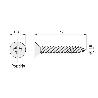 TORNILLO ROSCA MADERA CABEZA PLANA POZIDRIV SPAX YELLOW LARGO 10MM DIÁMETRO 3MM (CAJA 1000)