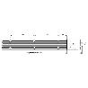 PERFIL ALUMINIO L1870 A33MM SUELTO