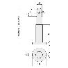 PATA TELESCOPICA 20-28CMS CABINE INOXIDABLE PARA TABLERO DE 13MM.-