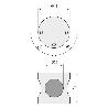 NUDO CONECTOR CABINE 3 POSICIONES TUBO 25MM INOXIDABLE