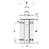 BISAGRA PLANA CABINE 90X52X2 INOXIDABLE