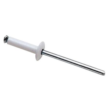 REMACHE ALUMINIO CABEZA ALOMADA LACADO B LARGO 10MM Ø ROSCA CHAPA 5MM