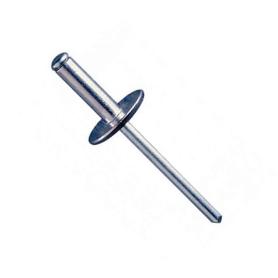 REMACHE ALUMINIO  4,8MM CABEZA  ANCHA AL LARGO 10MM Ø ROSCA CHAPA 4.8MM