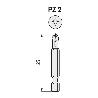 PUNTA ATORNILLAR MANGO 1/4 TORSION PZ 25MM PUNTA ATORNILL PZ1