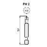 PUNTA ATORNILLAR MANGO 1/4 TORSION PH 50MM PUNTA ATORNILL PH3