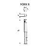 PUNTA ATORNILLAR MANGO 1/4 TORX 25MM PUNTA ATORNILL TX7