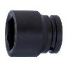 LLAVE VASO IMPACTO CUDRADILLO 3/4 BOCA HEXAGONAL SERIE CORTA METRICA M-19