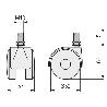 RUEDA GIRATORIA KELLY ARO DOBLE Ø50 M10ER NEGR-