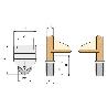 RUEDA Ø25 CAJON NIDO H30 C/SOPORTE ESPESOR 12