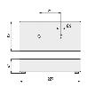 PATA METALICA PATTY 220X108 H45 NIQUEL SATINADO