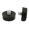 PIE NIVELADOR M6X6MM H14 Ø21 NEGRO PARA LAS BASES DEL PROVEEDOR 1190.