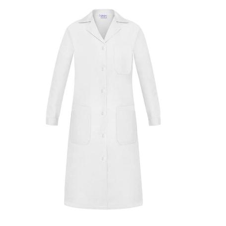 BATA TRABAJO SEÑORA MANGA LARGA TERGAL VARIOS COLORES TALLA 40-54 TALLAJE TALLA 44 COLOR ROPA COLOR BLANCO