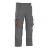 PANTALON MULTIBOLSILLO BICOLOR REFORZADO TALLA 38-64 TALLAJE TALLA 44 ROPA BICOLOR GRIS ROJO