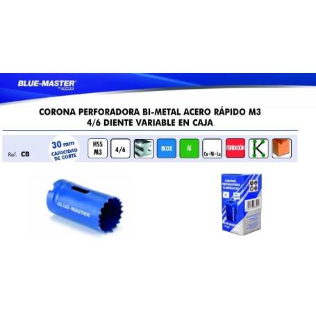 CORONA PERFORADORA BI-METAL HSS-CO 8% 4/6 DIENTE VARIABLE DIAM.CORONA 45MM