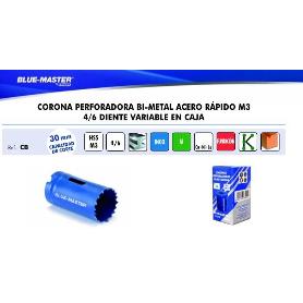 CORONA PERFORADORA BI-METAL HSS-CO 8% 4/6 DIENTE VARIABLE DIAM.CORONA 75MM