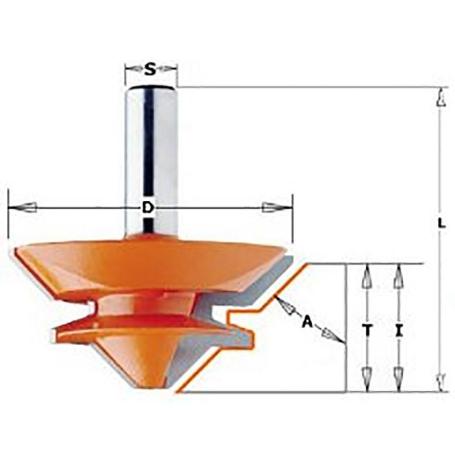 FRESA P/JUNTAS 45º CMT 955.504.11