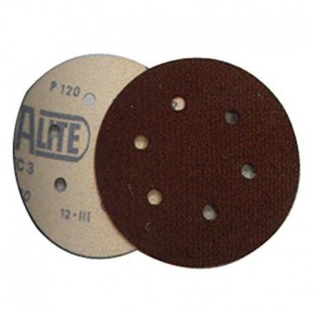 DISCO VELCRO CORINDON 150MM G.120 6A 6 AGUJEROS